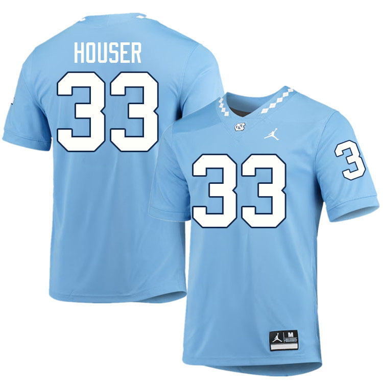 #33 Tyler Houser North Carolina Tar Heels College Football Jersey Stitched-Carolina Blue #33 Tyler Houser North Carolina Tar Heels College Football Jersey Stitched-Carolina Blue